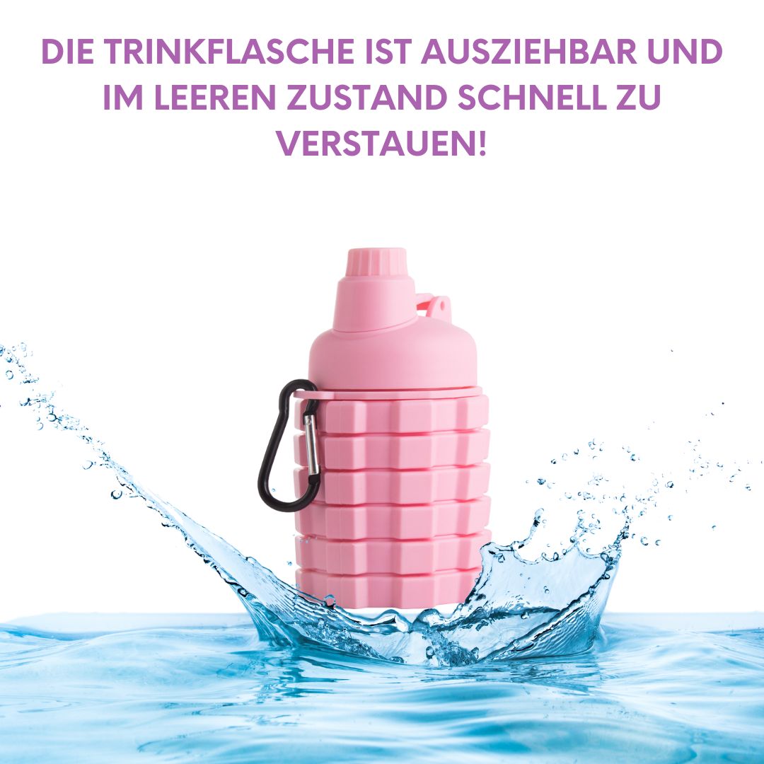 Onboard4Kids -  Faltbare Silicon Wasserflasche