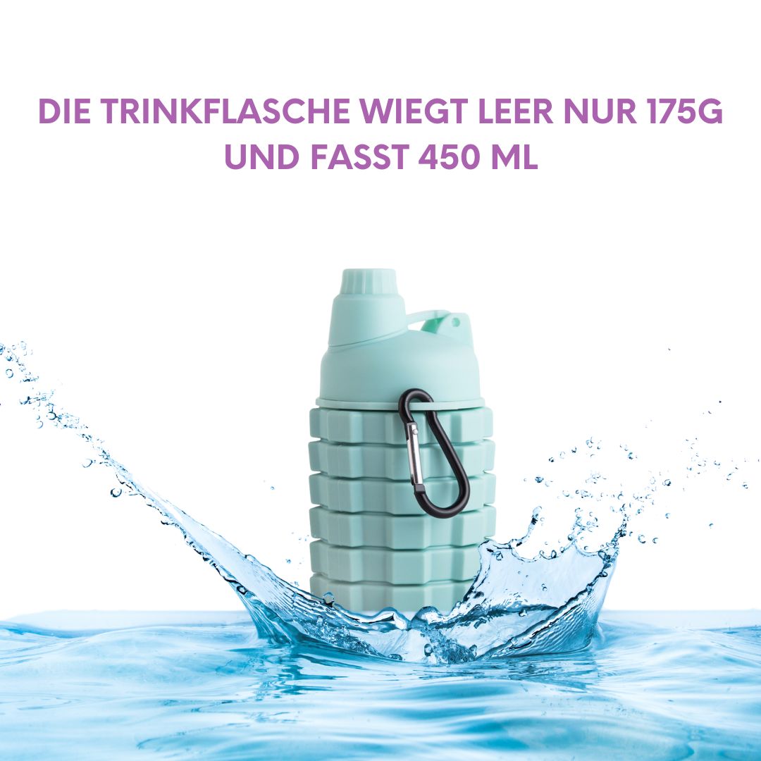 Onboard4Kids -  Faltbare Silicon Wasserflasche