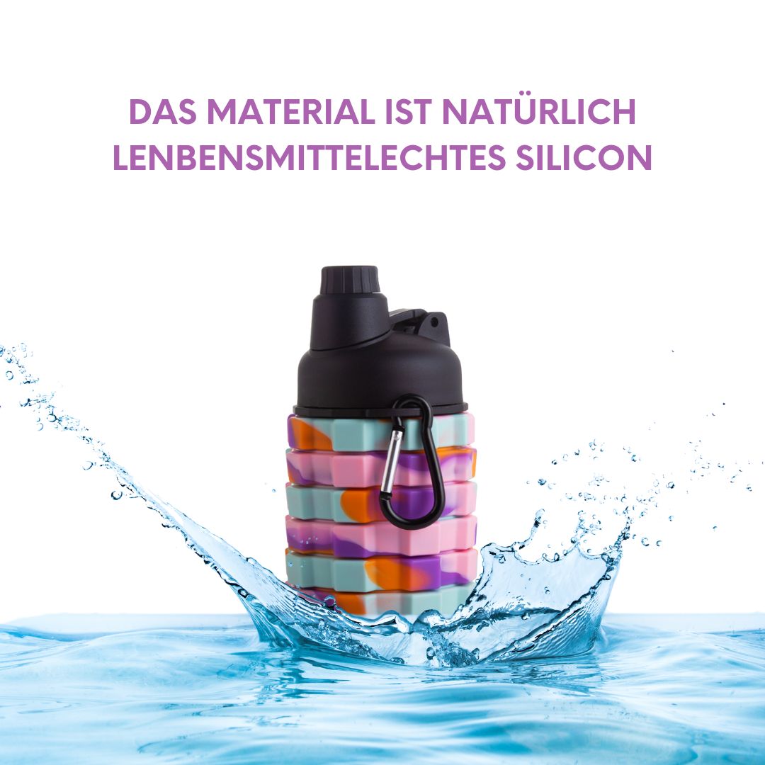 Onboard4Kids -  Faltbare Silicon Wasserflasche